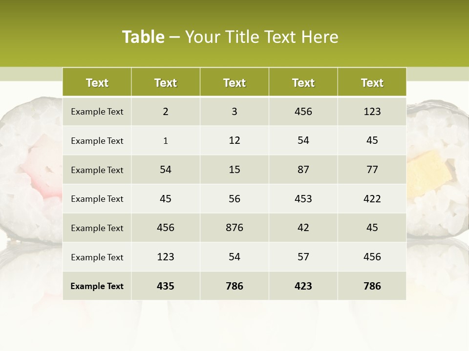 White Seaweed Fresh PowerPoint Template