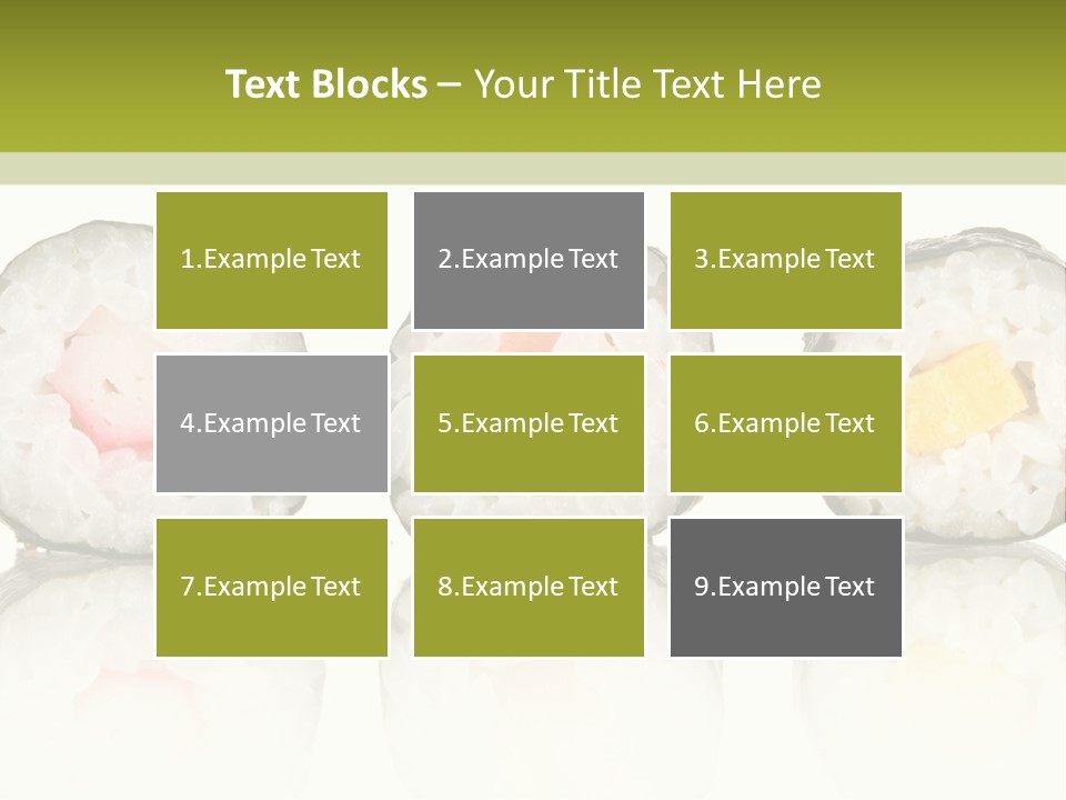 White Seaweed Fresh PowerPoint Template