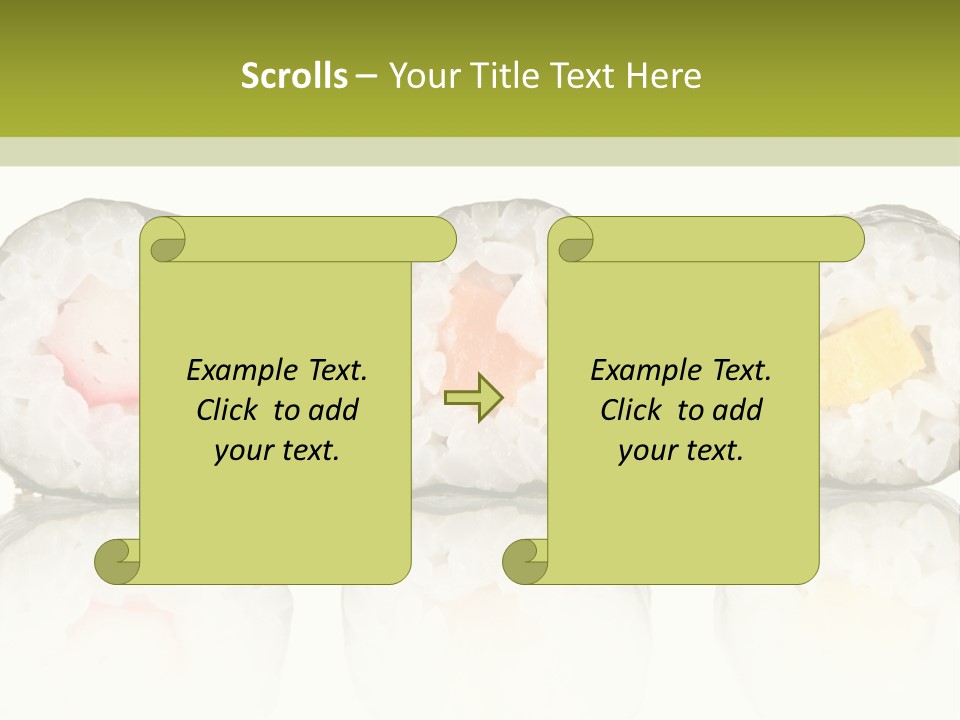 White Seaweed Fresh PowerPoint Template