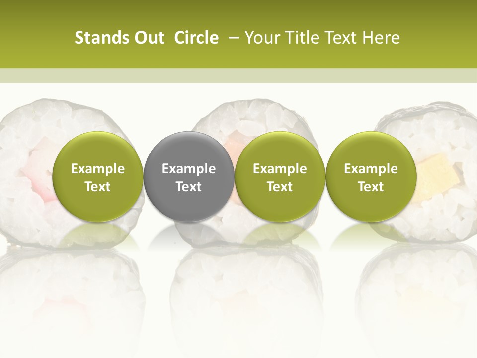 White Seaweed Fresh PowerPoint Template