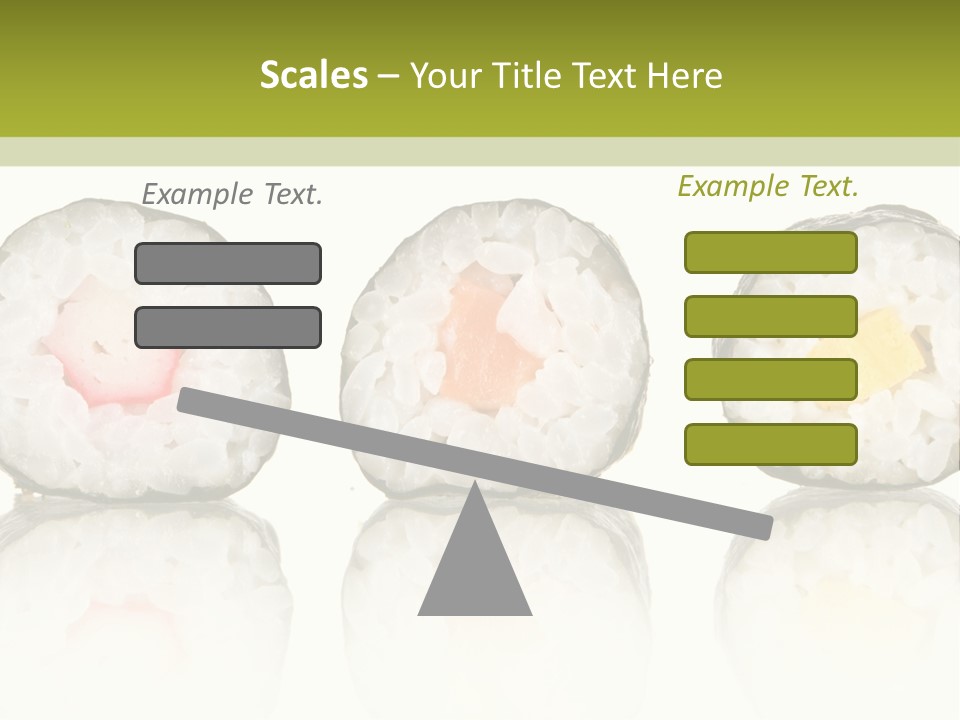 White Seaweed Fresh PowerPoint Template