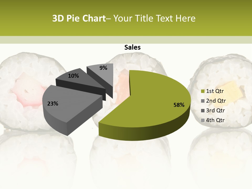 White Seaweed Fresh PowerPoint Template