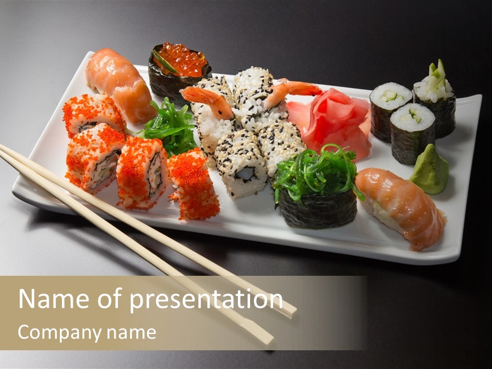 Food Red Black PowerPoint Template