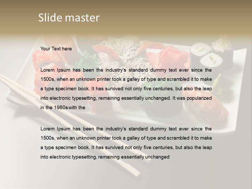 Food Red Black PowerPoint Template