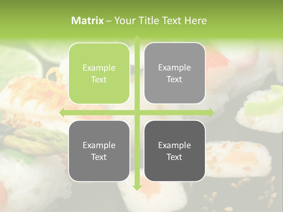 Kaviar Sushi Ingwer PowerPoint Template