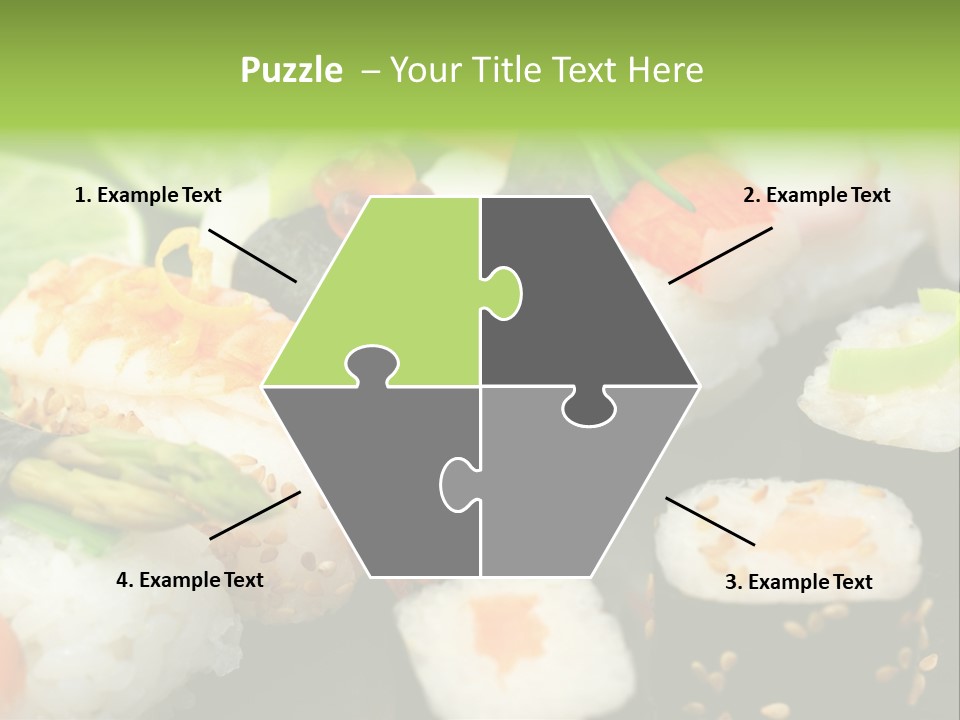 Kaviar Sushi Ingwer PowerPoint Template