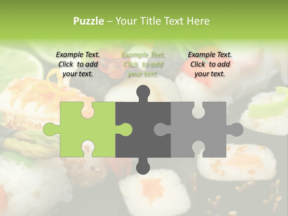 Kaviar Sushi Ingwer PowerPoint Template