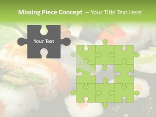 Kaviar Sushi Ingwer PowerPoint Template