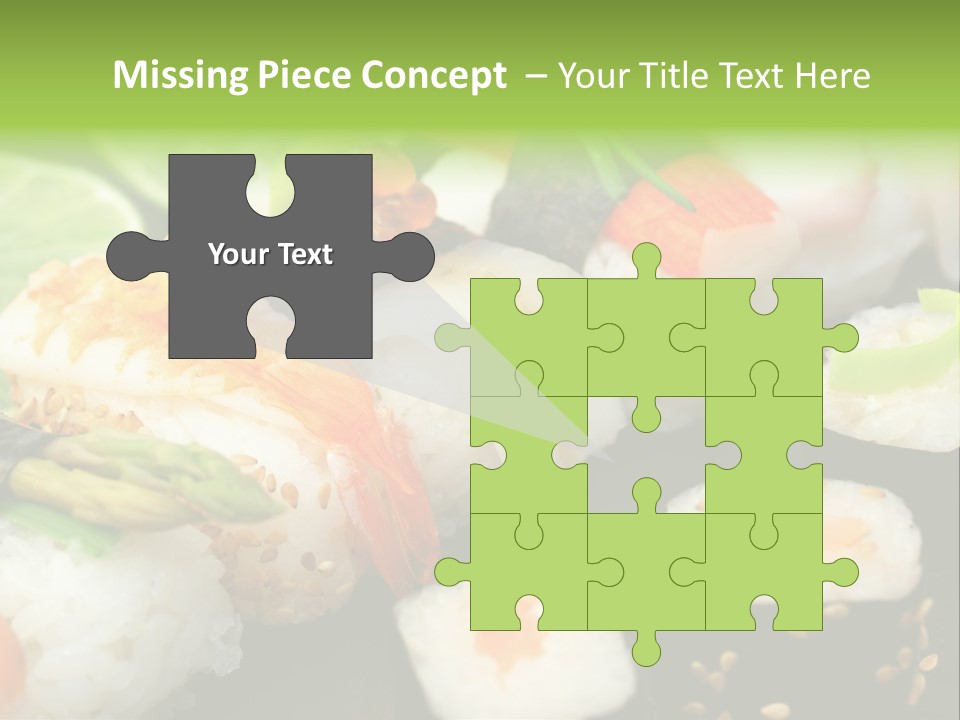 Kaviar Sushi Ingwer PowerPoint Template