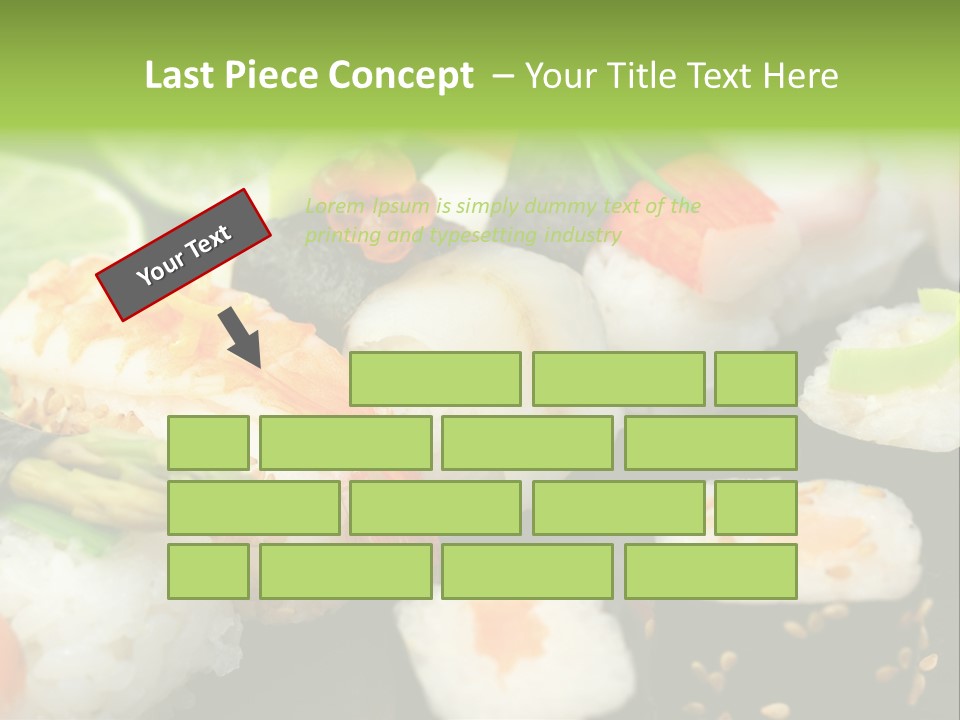 Kaviar Sushi Ingwer PowerPoint Template