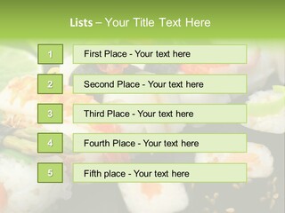 Kaviar Sushi Ingwer PowerPoint Template
