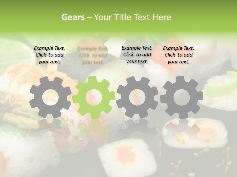 Kaviar Sushi Ingwer PowerPoint Template