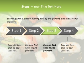 Kaviar Sushi Ingwer PowerPoint Template