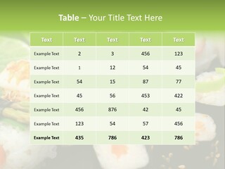 Kaviar Sushi Ingwer PowerPoint Template