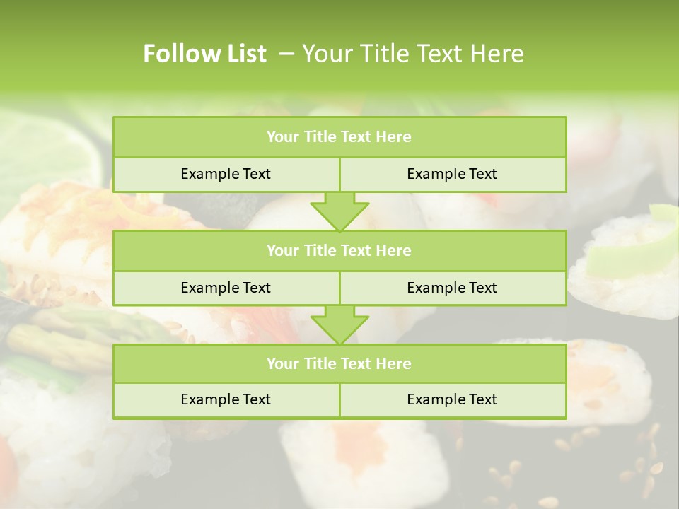 Kaviar Sushi Ingwer PowerPoint Template