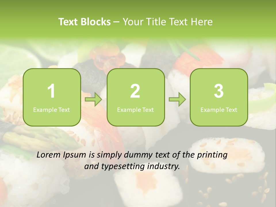 Kaviar Sushi Ingwer PowerPoint Template