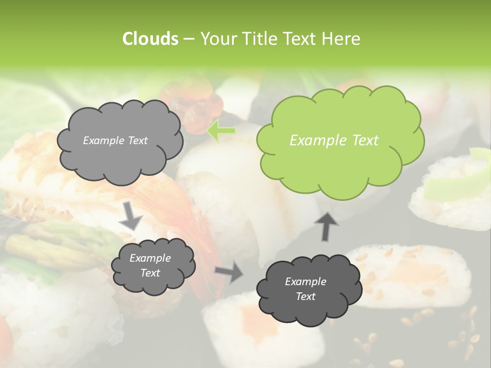 Kaviar Sushi Ingwer PowerPoint Template