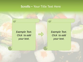 Kaviar Sushi Ingwer PowerPoint Template
