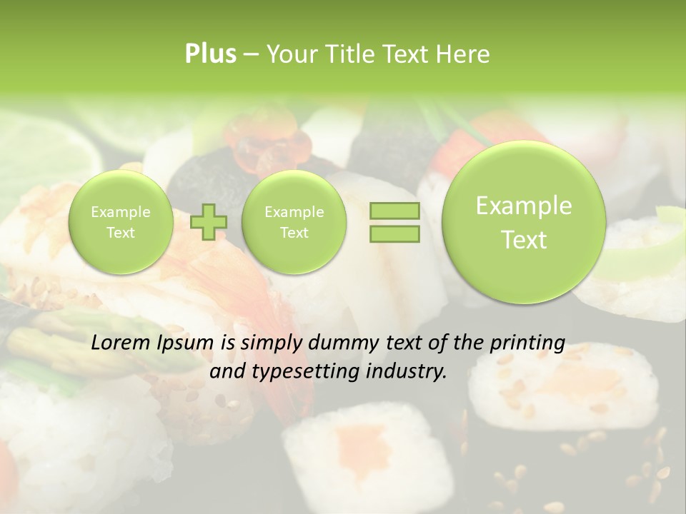 Kaviar Sushi Ingwer PowerPoint Template