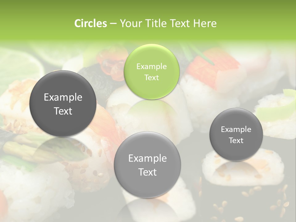 Kaviar Sushi Ingwer PowerPoint Template