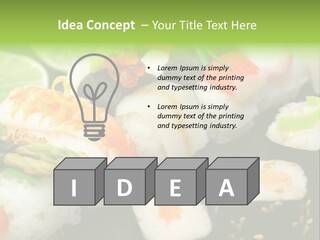 Kaviar Sushi Ingwer PowerPoint Template