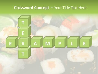 Kaviar Sushi Ingwer PowerPoint Template