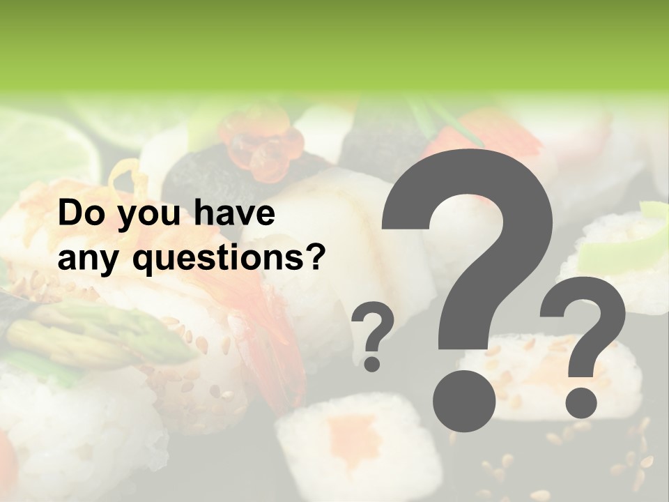 Kaviar Sushi Ingwer PowerPoint Template