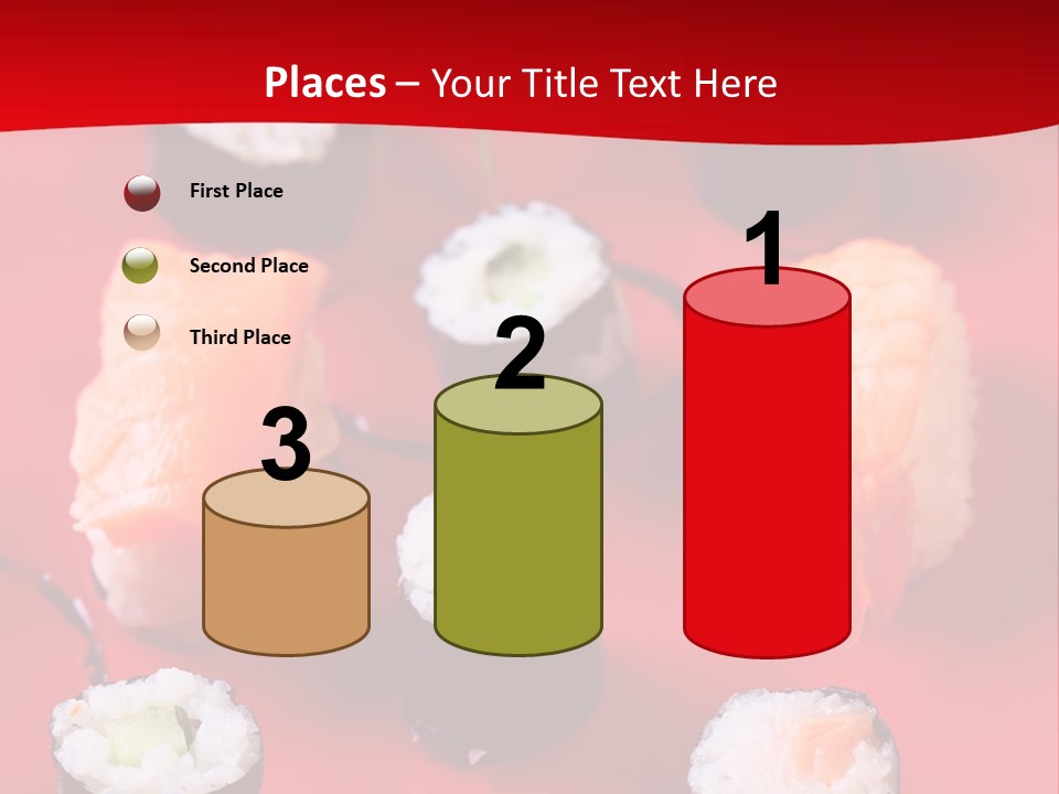 Sashimi Gourmet Meal PowerPoint Template