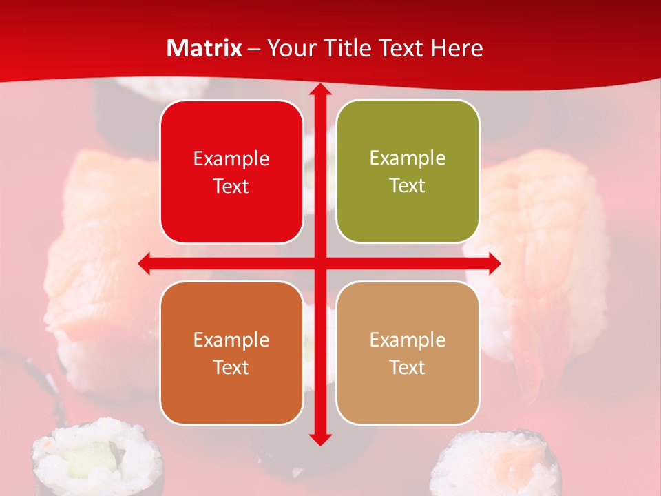 Sashimi Gourmet Meal PowerPoint Template