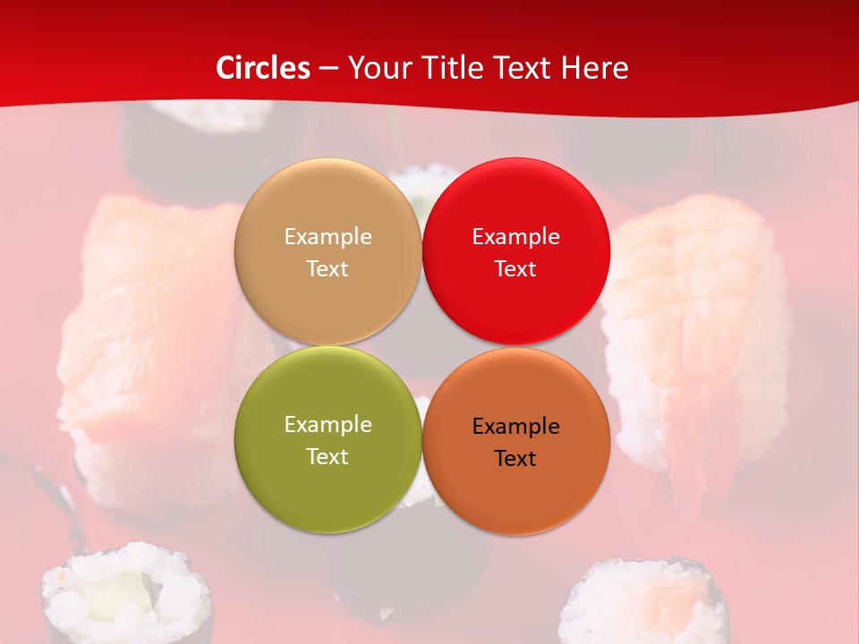 Sashimi Gourmet Meal PowerPoint Template
