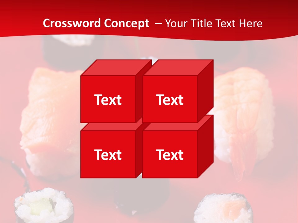 Sashimi Gourmet Meal PowerPoint Template