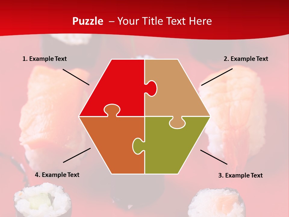 Sashimi Gourmet Meal PowerPoint Template