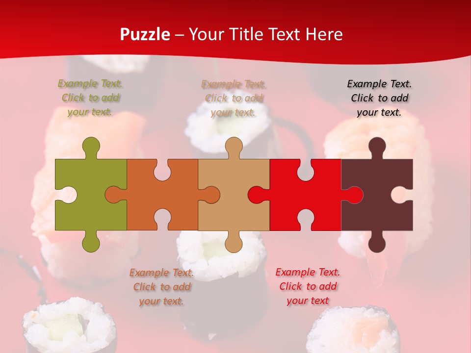 Sashimi Gourmet Meal PowerPoint Template