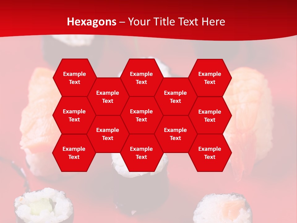 Sashimi Gourmet Meal PowerPoint Template