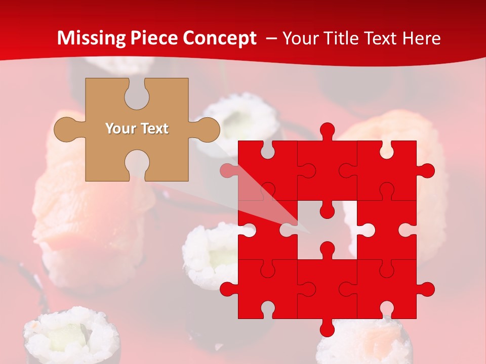 Sashimi Gourmet Meal PowerPoint Template