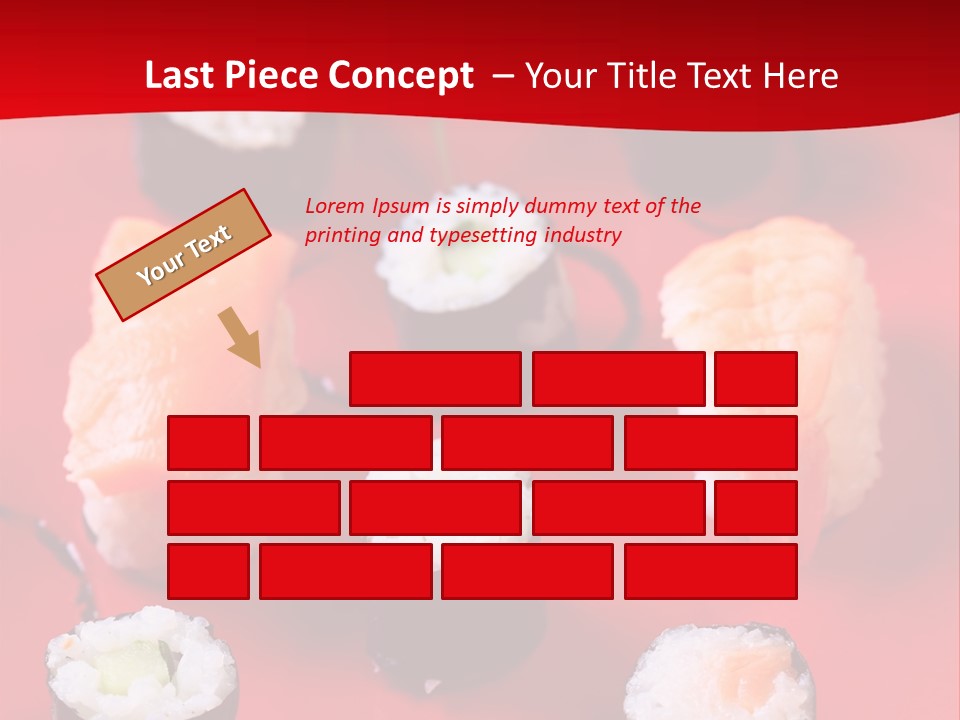 Sashimi Gourmet Meal PowerPoint Template