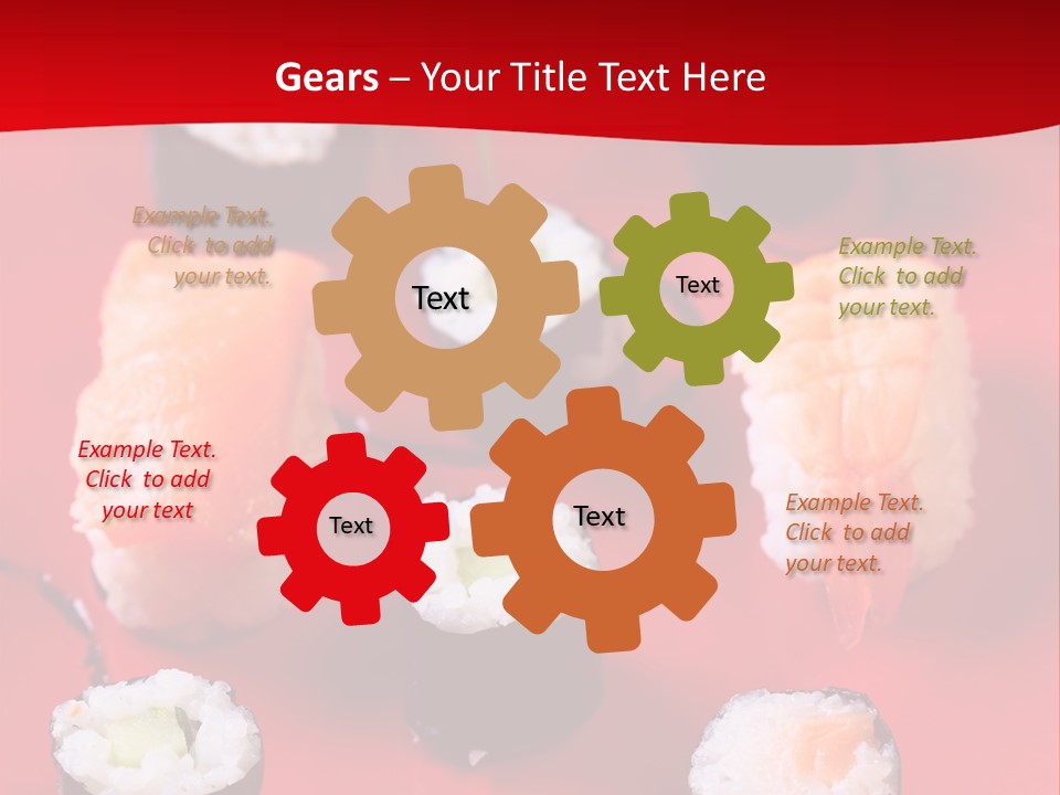 Sashimi Gourmet Meal PowerPoint Template