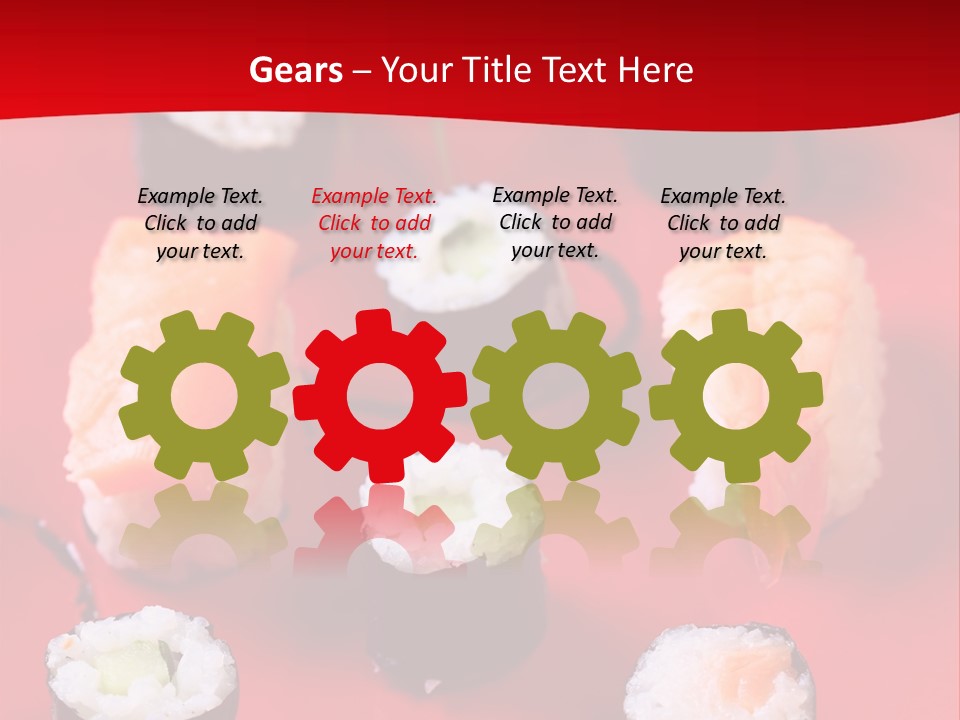 Sashimi Gourmet Meal PowerPoint Template