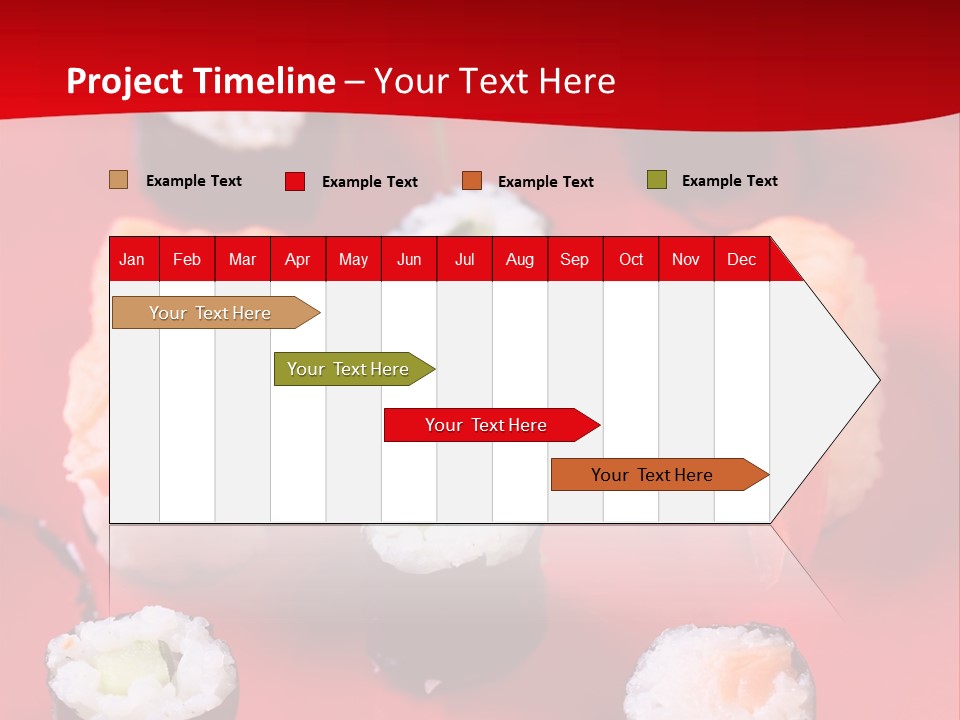 Sashimi Gourmet Meal PowerPoint Template