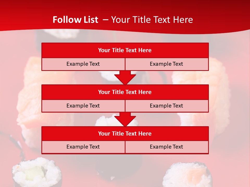 Sashimi Gourmet Meal PowerPoint Template