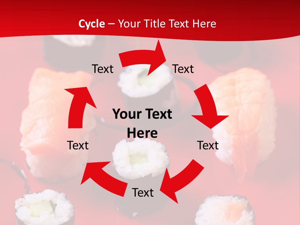 Sashimi Gourmet Meal PowerPoint Template