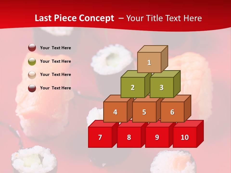 Sashimi Gourmet Meal PowerPoint Template