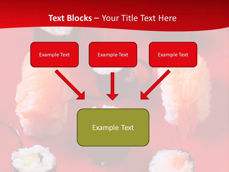 Sashimi Gourmet Meal PowerPoint Template
