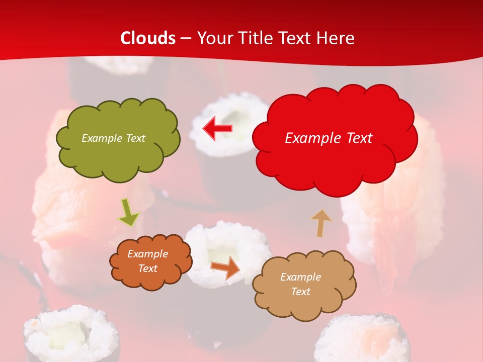Sashimi Gourmet Meal PowerPoint Template