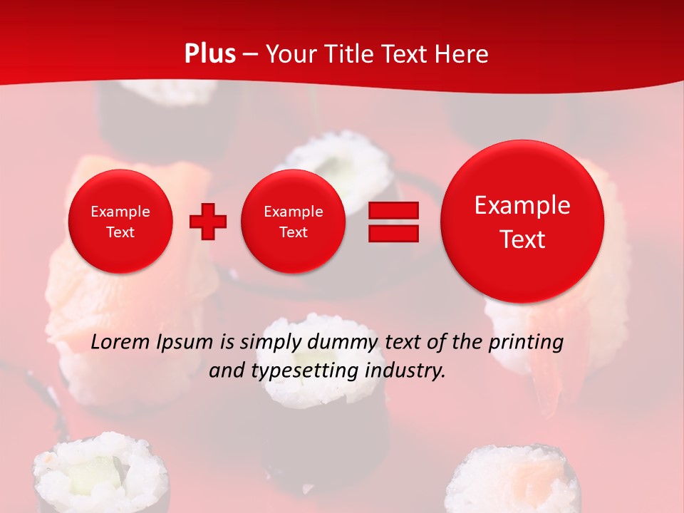 Sashimi Gourmet Meal PowerPoint Template