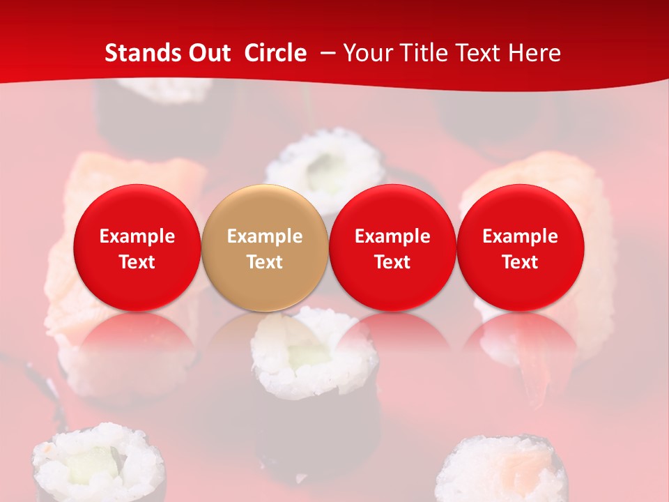 Sashimi Gourmet Meal PowerPoint Template