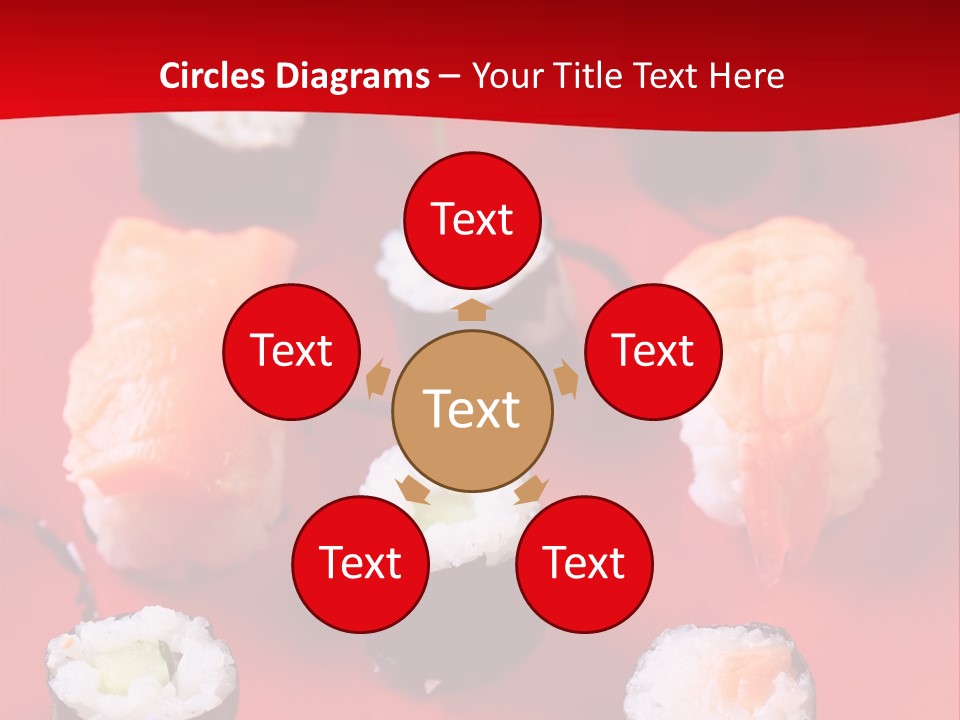 Sashimi Gourmet Meal PowerPoint Template