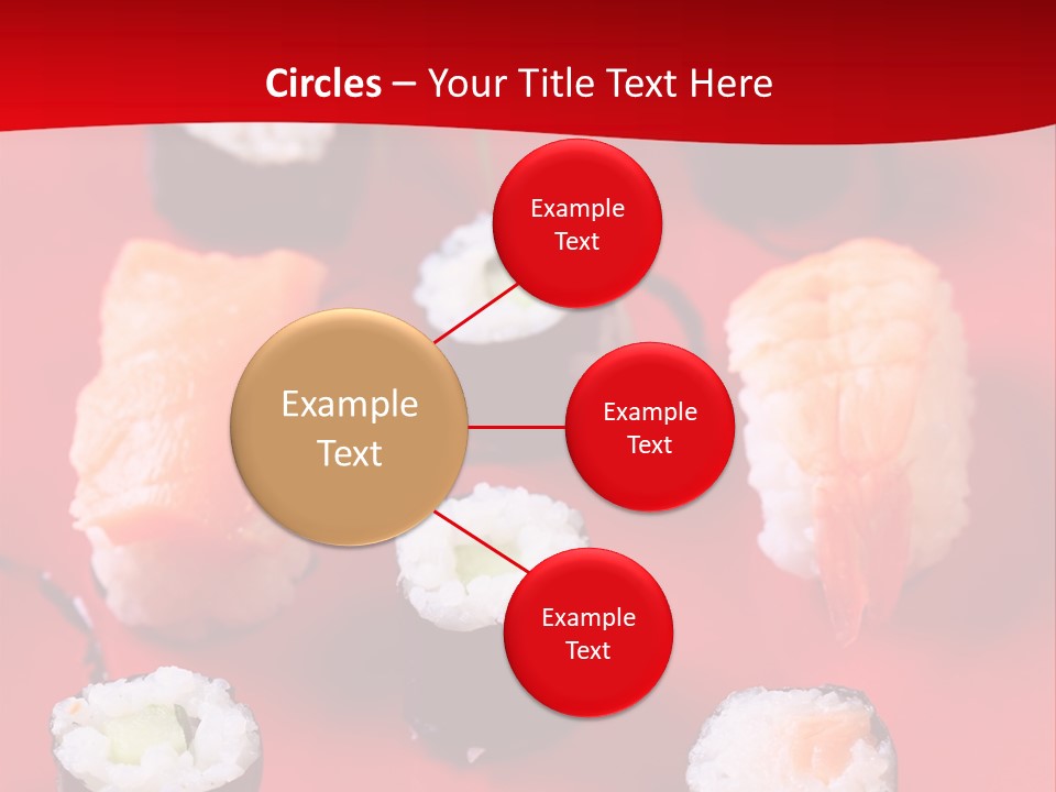 Sashimi Gourmet Meal PowerPoint Template