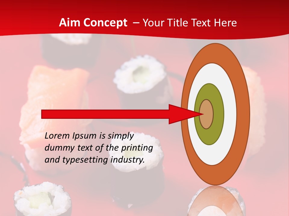 Sashimi Gourmet Meal PowerPoint Template