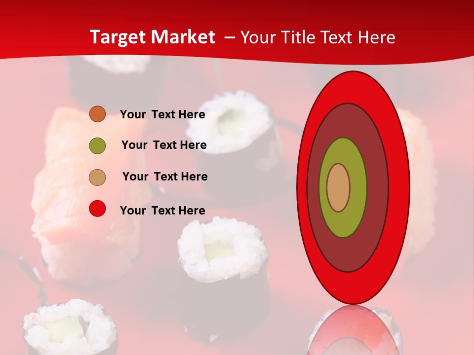 Sashimi Gourmet Meal PowerPoint Template